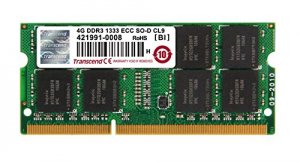 Transcend TS512MSK72V3N 4gb Ddr3 1333 Ecc-so-dimm 2rx8