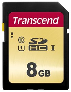 Transcend TS8GSDC500S 8gb Uhs-i U1 Sd Card, Mlc