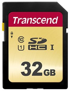 Transcend TS32GSDC500S 32gb Uhs-i U1 Sd Card, Mlc