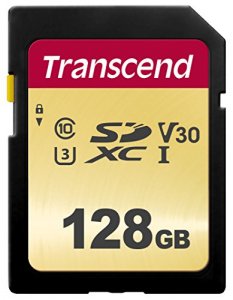 Transcend TS128GSDC500S 128gb Uhs-i U3 Sd Card, Mlc