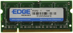 Edge PE226305 512mb (1x512mb) Pc25300 200 Pin Ddr2 Sod