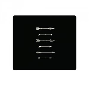 Centon OP-MPV1BM-HIP-19 Otm  Black Mouse Pad, Shooting White Arr