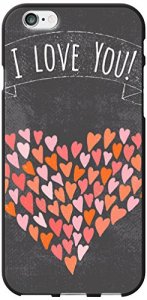 Centon IP6V1BM-HIP-02 Otm Hipster Prints Black Phone Case, Hea