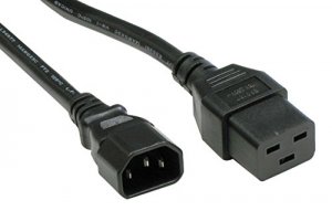 Unirise PWCD-C14C19-15A-10F-BLK Power Cord C14-c19 15amp 250v Sjt 143 