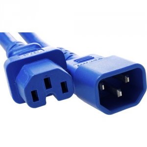 Unirise PWCD-C14C15-15A-02F-BLU 2ft Power Cord C14-c15 15amp Blue