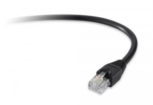 Unirise PC5E-6IN-BLK-S 6 Inch Black Cat5e  Patch Cable, Utp, Snagless