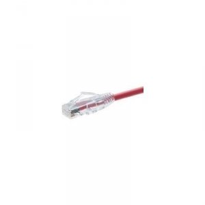 Unirise 10099 Clearfit Cat6 Patch Cable, Red, Snagless, 2ft