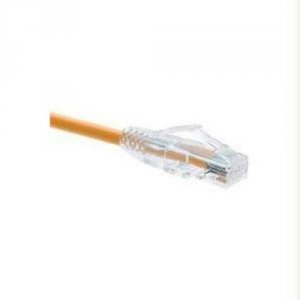 Unirise 10150 Clearfit Cat6 Patch Cable, Orange, Snagless, 5ft