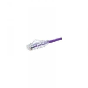 Unirise 10172 Clearfit Cat6 Patch Cable, Purple, Snagless, 3ft