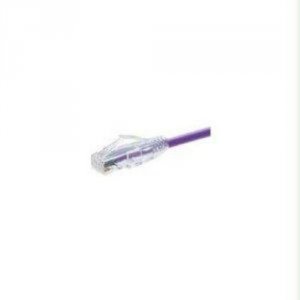 Unirise 10176 Clearfit Cat6 Patch Cable, Purple, Snagless, 7ft