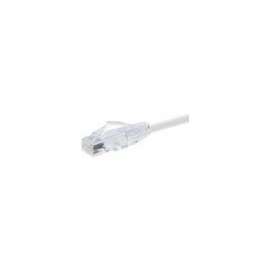 Unirise 10243 Clearfit Cat6 Patch Cable, White, Snagless, 2ft