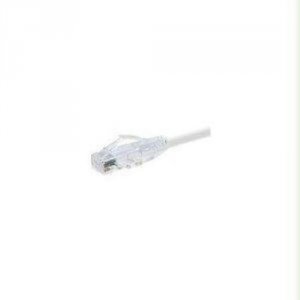 Unirise 10245 Clearfit Cat6 Patch Cable, White, Snagless, 4ft