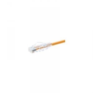 Unirise 10154 Clearfit Cat6 Patch Cable, Orange, Snagless, 9ft