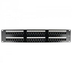 Unirise PPC5E-48PT-2U 48port 2rmu Cat5e Patch Panel, 110 Type