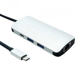 Unirise USBC-4IN1-URC Usb 3.1 Type-c To Two Usb 3.0 Ports With Gigabit