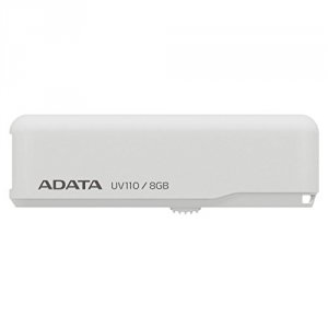 Adata AUV110-8G-RWH Dashdrive Uv110 Usb 2.0 8gb Pearl White Auv110-8g-