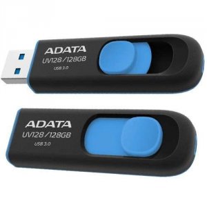 Adata AUV128-128G-RBE Dashdrive Uv128 128gb Black  Blue