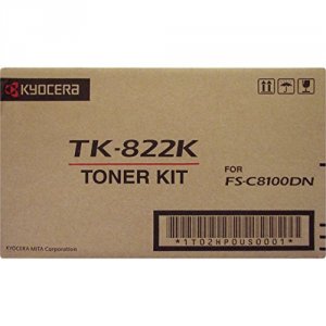 Original Kyocera TK822K Black Tk-822k Toner For Use In Fsc8100 Fsc8100