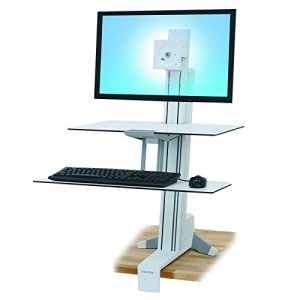 Ergotron 33-351-211 Workfit-s,single Hd With Worksurface+ (white).conv