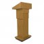 Amplivox W505A-MP Executive Adj Column Lectern - Non Sound