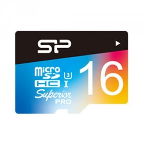 Silicon SP016GBSTHDU3V20 Superior Pro 16gb Microsdhc Uhs-1(u3)