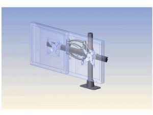 Ergotech 200-F16-S02-AP 16 Pole, Flush Mount, 28 Crossbar,  (2) Adj Pi