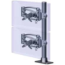 Ergotech 200-S28-B11-AP 28 In Pole - Black-vertical Slatwall Mount - D