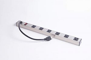 Inland 03196 6 Outlet Aluminum Power Strip