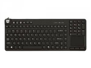 Man RCTLP/B5-LT Reallycool Touch Keyboard - Hygienic Black, Usb, Full-