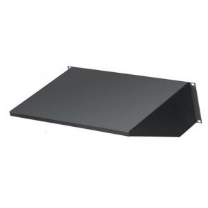 Black RMTS01 Rackmount Solid Fixed Shelves, 12ind, Bl