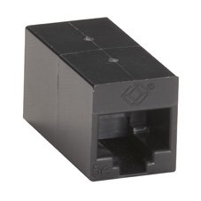 Black FM509-10PAK Cat5e Coupler, Straight-pinned, Unshield