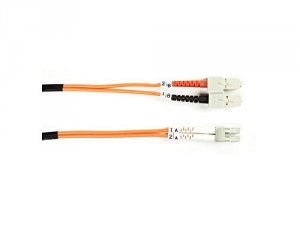 Black FO625-002M-SCLC Fiber Patch Cable 2m Mm 62.5 Sc To Lc