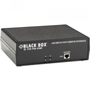 Black SW1041A Cat6 Ab Switch Latching Ethernet, Rs232