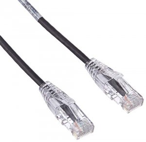 Black C6APC28-BK-07 Slim-net Cat6a 28-awg 500-mhz Stranded Ethernet Pa