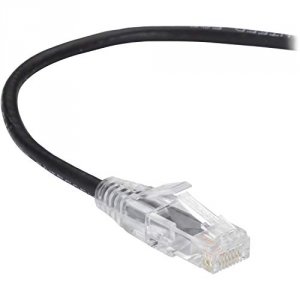 Black C6APC28-BK-15 Slim-net Cat6a Patch Cable Black 15ft