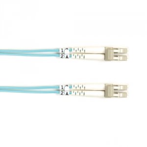 Black FO10G-001M-LCLC Fiber Patch Cable 1m 10 Gig Lc To Lc Aqu