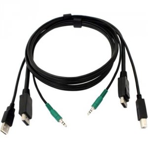 Black SKVMCBL-DP-06 Secure Kvm Cabledpusb A-b,