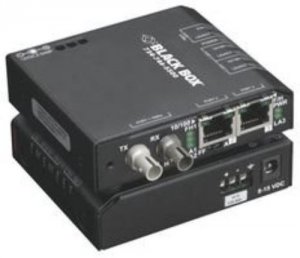 Black LBH100A-SC Standard Media Converter Switch, 115-vac