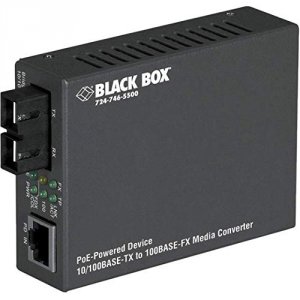 Black LPD504A Poe Pd Media Converter, Duplex, 10base-t