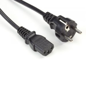 Black EPXR07-R2 European Power Cord 2m Iec320 To Cee77