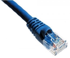 Axiom C5EMB-B10-AX 10ft Cat5e 350mhz Patch Cable Molded Boot (blue)