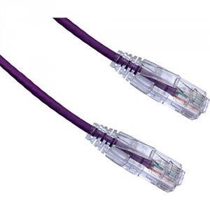 Axiom C6ABFSB-P1-AX 1ft Cat6a Ultra-thin Snagless Patch Cable - Purple