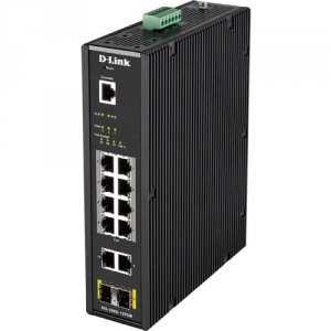 D-link DIS-200G-12PSW 12-port Mngd Industrial Switch, -40c To +75c. Po