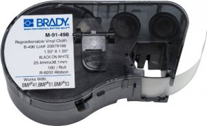 Brady M-91-498 M Series Cleanlift Repositionable Vinyl Coated Fabric L