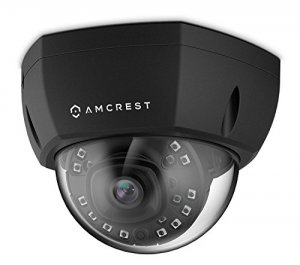 Amcrest IP2M-851EB 2mp Black Poe Outdoor Vandal Dome Ip Cam