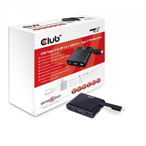 Club CSV-1537 Usb Type C 3.0 To Dp 1.2 + Usb Type A 3.