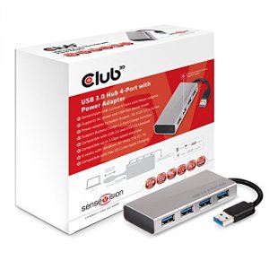 Club CSV-1431 Usb Type A 3.0 To 4 X Usb Type A 3.0 Alu