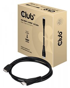 Club CAC-1350 Mini Hdmi_ Hdmi 2.0 Cable M_m 1m3.28ft