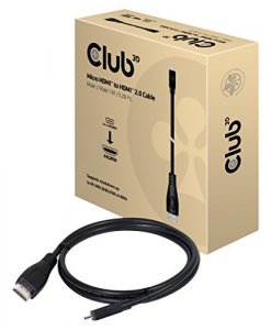 Club CAC-1351 Micro Hdmi_ Hdmi 2.0 Cable M_m 1m3.28ft