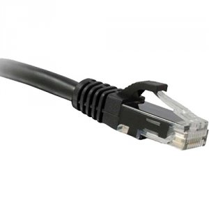 Enet C5E-BK-6-ENC Cat5e Black 6 Foot Patch Cable With Snagless Molded 